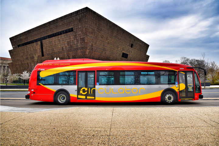 100% electric bus