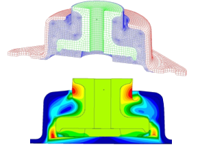 Abaqus : Non-linear simulation example