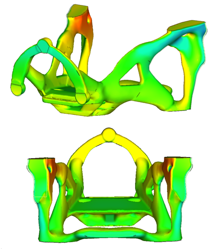 Simufact Additive: residual stress analysis in a metallic 3D printed part