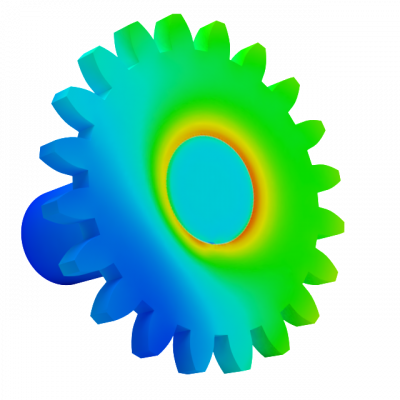 Gearshaft disortion simulation executed with simufact welding